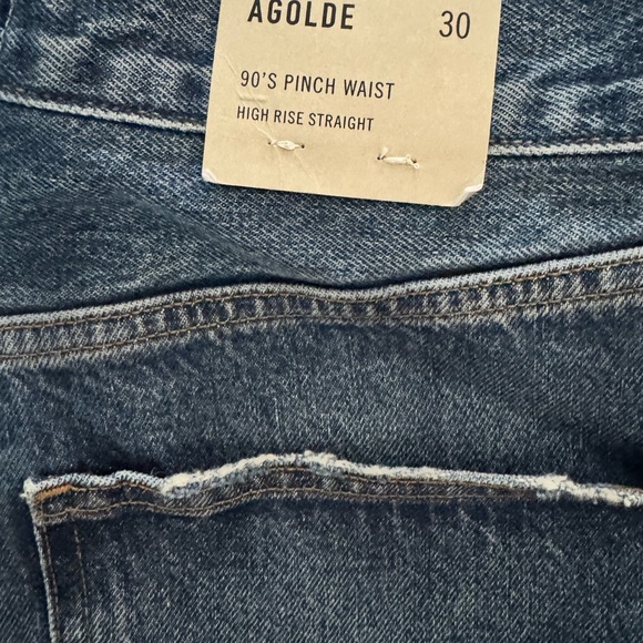 Agolde Women's Straight Leg Jeans in Blue - Picture 2 of 2